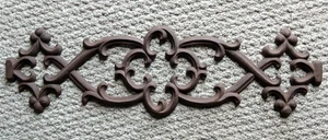 Heavy Vintage Wrought Iron Decor 24"+ - Picture 1 of 4