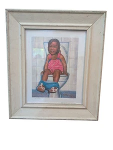 I'm a Big Girl Now Afroamerikaner weiß Distressed gerahmter Druck - Hulis Mavruk - Bild 1 von 5