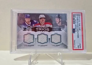 2014 UD The Cup OVECHKIN STAMKOS PERRY *TRIOS TRIPLE PATCH* /25 graded PSA 7 - Picture 1 of 3