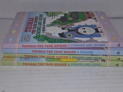 Thomas the Tank Engine Toddler Board Books Shapes Sizes Colors Coming Going - Image 1 of 3