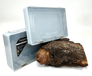 Westin W3 Game Tackle Box Grey/Clear 36x22,5x5cm 36x22,5x8cm Hoch Flach - Bild 1 von 3