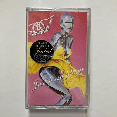 Aerosmith Just Push Play Cassette New Sealed - Image 1 of 4
