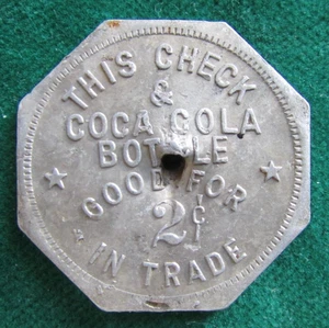 scarce Coca-Cola token Lincoln Park Merry Go Round or Boat  House LA CALIFORNIA - Picture 1 of 6