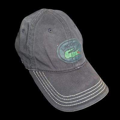 Gorra Hombre Vintage Lacoste 6 Paneles Azul Talla 3 Ajustable Caimán Foto 1 de 4