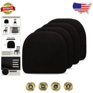 Versátiles cojines antideslizantes para silla de comedor en forma de U - Juego de 4, lavables a máquina - Imagen 1 de 10