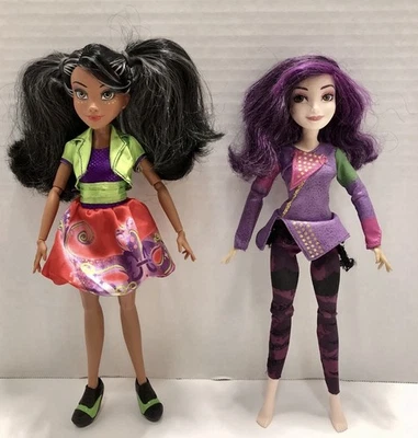 Lote de 2 luces de neón para muñeca Disney Descendientes Freddie y Mal Isla de los Perdidos Foto 1 de 4