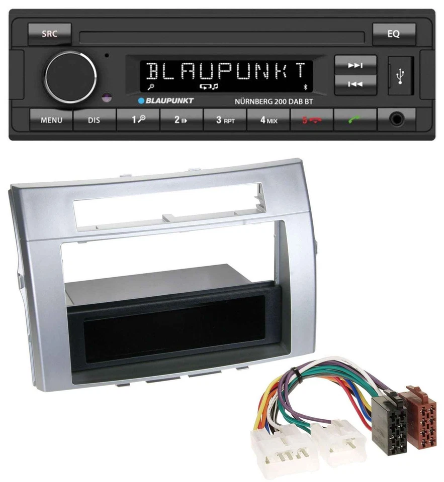 Blaupunkt USB DAB MP3 Bluetooth Autoradio für Toyota Corolla Verso 2004-2009 sil - Bild 1 von 4