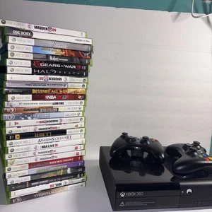 Microsoft XBox 360 E System BLACK Game Console 120GB Wireless Kinect Bundle  - Picture 1 of 23