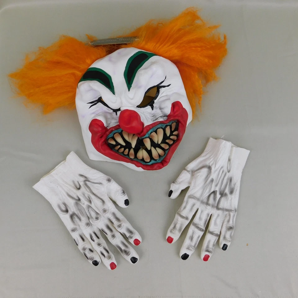 Spirit Halloween Latex Evil Clown Mask & Gloves Costume Set - Adult OS #9438 - Image 1 of 4