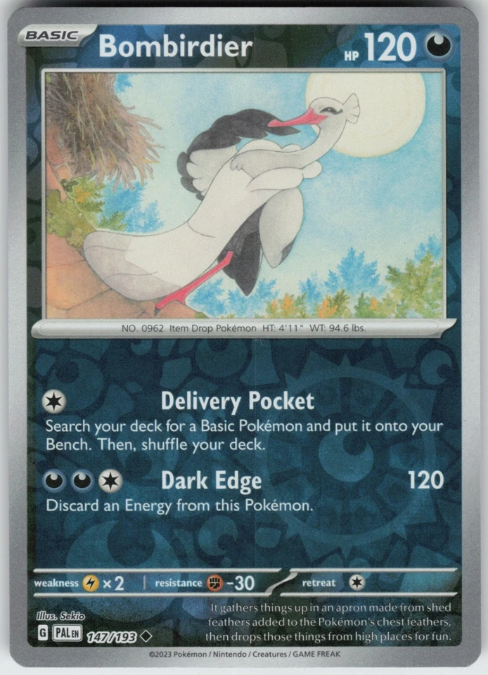 PO-01 Reverse Holo Bombirdier 147/193 Uncommon SV02: Paldea Evolved - Image 1 of 1