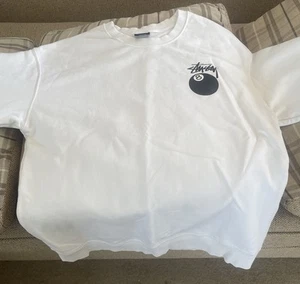 Stussy 8 Ball Jumper Size m Medium Light Use Only - Picture 1 of 7