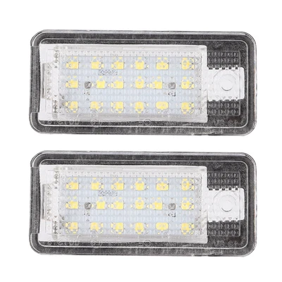 .1 Coppia Luci Targa Posteriori LED Lampada per - Immagine 1 di 4