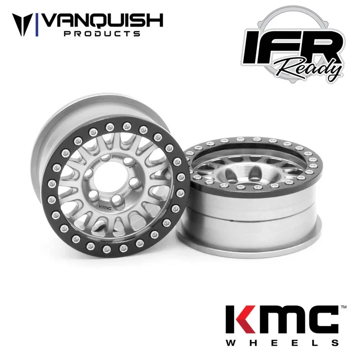 Vanquish VPS07802 1.9 Aluminum KMC KM445 Impact Beadlock Wheels Clear (2) - Image 1 of 1