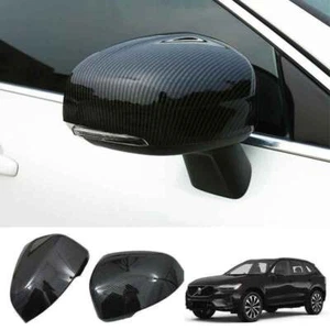 For Volvo XC60 2018-2023 Carbon Fiber Look Exterior Rear View Mirror Cover Trim - Bild 1 von 9