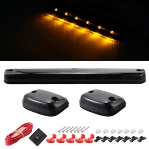 LED Lights Cab Roof SUV Truck For 07-13 Chevy Silverado GMC Sierra Smoked Lens - Picture 1 of 9