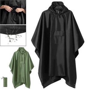 3 in 1 Wasserdichter Regenmantel Poncho Regenbekleidung Kapuzenumhang Radfahren - Bild 1 von 14