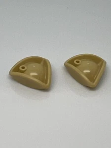 Lego Lot Of 2Tan Minifigure, Headgear Hat, Pirate Tricorne / Triangle HP#21 - Picture 1 of 1