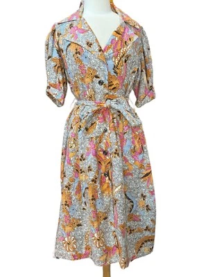 Vestido/plumero/chaqueta grande Inc International Concept floral con cinturón y forrado Foto 1 de 4