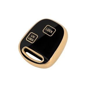 PROTECTION COVER FOR TOYOTA PRADO ESTIMA KLUGER RAV4 REMOTE KEY 2 BUTTON BLACK G - Picture 1 of 3