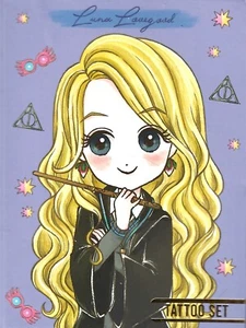 Harry Potter Tattoo Set - Luna Lovegood - New - Picture 1 of 1