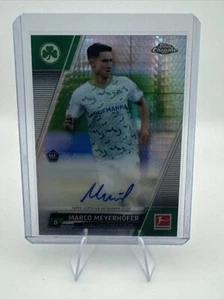 2021-22 Marco Meyerhofer Topps Chrome Bundesliga Pulsar Refractor RC Auto /175 - Picture 1 of 3