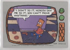 1990 Topps The Simpsons Bart Simpson I didn't do it #63 0jl1