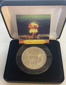 ¡Raro! Brillos y Rodas de plata fina 999 2020 2 oz primera prueba atómica 75 aniversario - Imagen 1 de 8