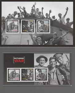 AUSTRALIA 2024 ANZAC DAY Picture WAR Set y Minihoja AMBOS MONTADOS en PAQUETE DE SELLOS - Imagen 1 de 3