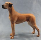 deutsche dogge figur hund North light hundefigur great dane alabaster gelb