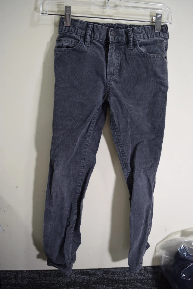 Gap Kids 1969 BOYS 7 Slim Gray Corduroy Small Wale 24x22 Jeans Pants READ - Image 1 of 4