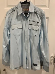 Sovereign Code Shirt Jacket Men’s Size XL LIght Blue NICE Zipper - Picture 1 of 10