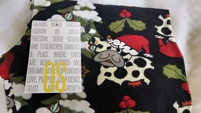 NUEVO CON ETIQUETAS Leggings Lularoe 🐄🌲OS Navidad Vacas Árboles Negros ¡RAROS!! ¡Adorable!🐄🌲 Foto 1 de 4