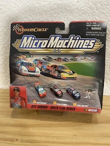 Micro Machines Jeff Gordon Green Flag Series Winners Circle 3 Cars NEW - Picture 1 of 2