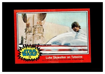 1977 Topps Star Wars #74 Luke Skywalker on Tatooine - Image 1 of 2