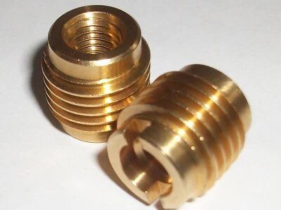 EZLOK SELF TAPPING BRASS INSERTS FOR HARD WOOD - UNC,UNF & METRIC SIZES