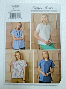 Kathryn Brenne Vogue Designer Tops V9256 Größe XS S M Nähmuster ungeschnitten - Bild 1 von 3