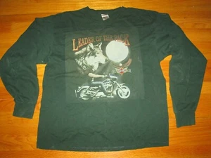 1990s 1994 Vtg REBEL RIDER Leader of the pack Wolf Eagle Motocycle T Shirt XL - Picture 1 of 6
