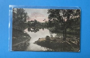 Rare Springfield MO Missouri Postcard SPRINGLAWN FARM (albino) Lake Reflection - Picture 1 of 2