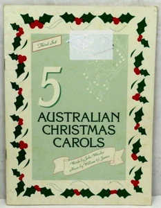 Five Australian Christmas Carols 3rd Set J. Wheeler W.G James Sheet Music Book - Bild 1 von 11