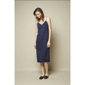 Womens blue Slip Dress size Medium Minimalist Event Guest ACHRO - Picture 1 of 8