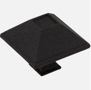 (10) Jeffrey Alexander schwarz Tahoe quadratischer Schrankknauf 602SCHWARZ 1 1/2 ZOLL NEU - Bild 1 von 4