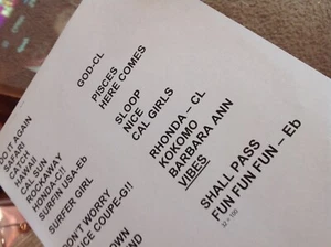 The Beach boys copy of the playlist for 9/25/2021 - Picture 1 of 1