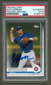 Nico Hoerner Signed 2019 Topps Pro Debut Card #184 (PSA) AZL Cubs Auto - Bild 1 von 2