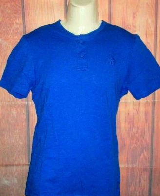 CAMISETA MASCULINA AEROPOSTALE AZUL ROYAL HENLEY TAMANHO P - Imagem 1 de 2