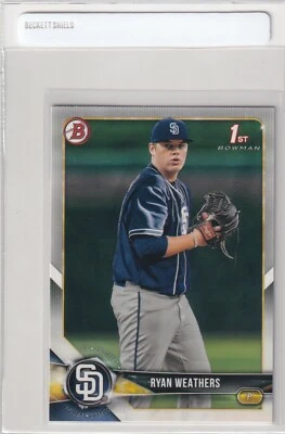 2018 BOWMAN 1ST RC RYAN WEATHERS SAN DIEGO PADRES FIRST ROOKIE DRAFT - S2496 - Image 1 of 2