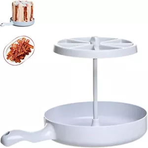 Microwave Oven Barbecue Grill, Bacon Tray Rack Oven Baking Cookware Preparation - Picture 1 of 9