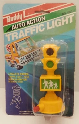 Semáforo Buddy L "Auto Action" sin usar, en caja raro #4902 4,25" de alto vintage c.1978 Foto 1 de 2