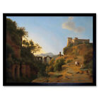 Knip Gulf Naples Island Ischia In Distance Painting Wall Art Print Framed 12x16