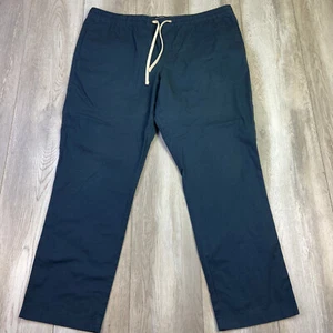 J Crew Chino Pants Mens XL Blue Straight Fit Flex Drawstring Khaki Preppy Men - Picture 1 of 12