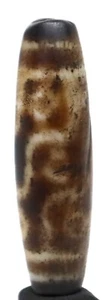 beautiful ancient antique nine eyes agate chung dzi bead size 44mm/12.7mm - Picture 1 of 7